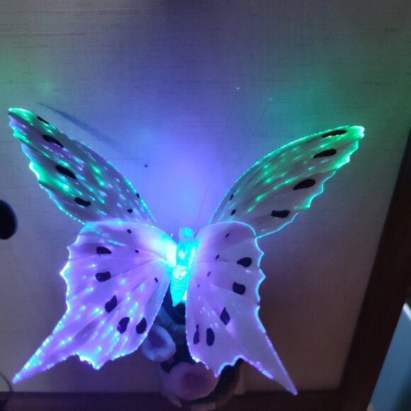 Fiber Optics Butterfly Floral Design Night Lights With Switch - Picture 7 of 11